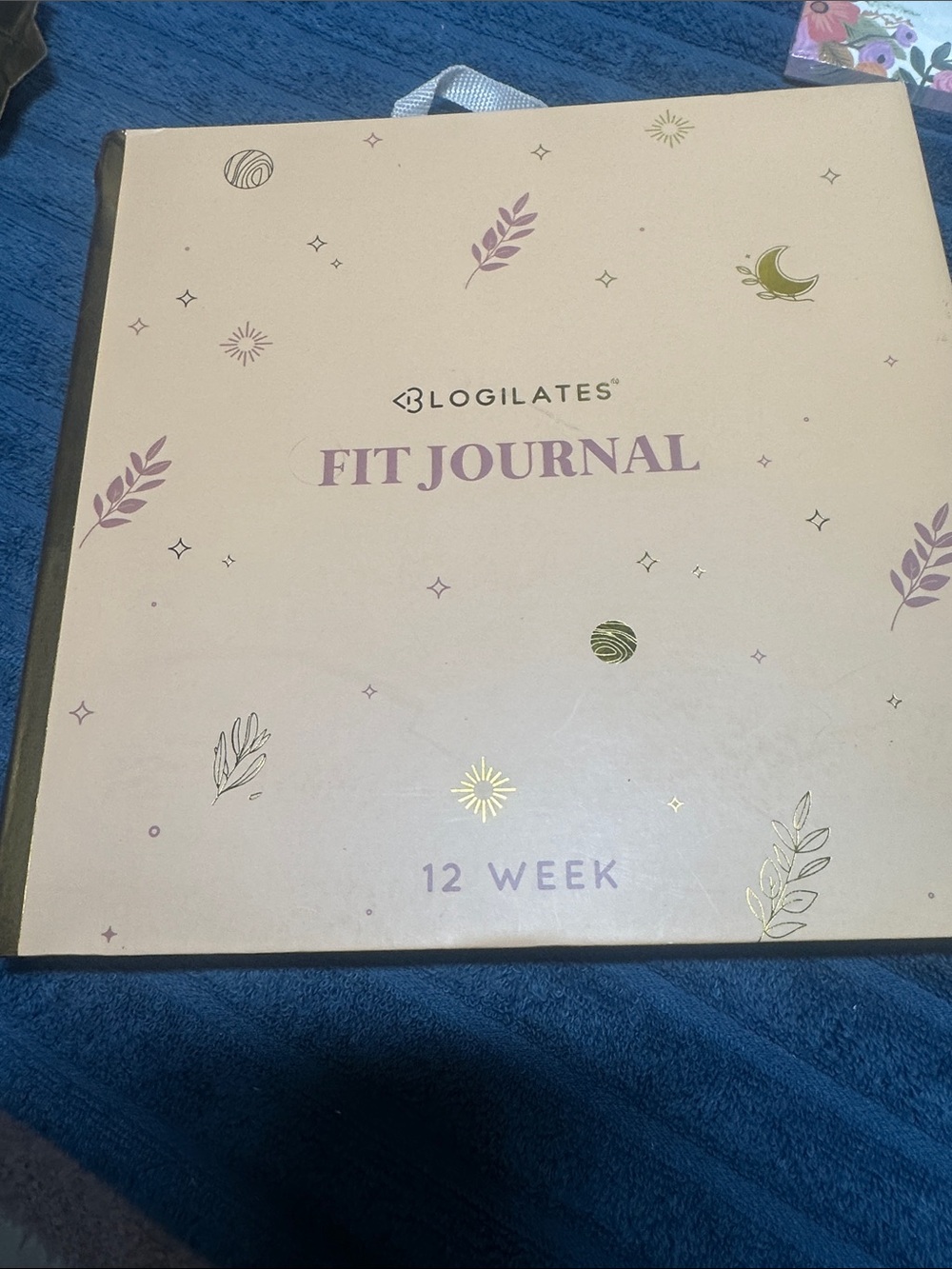 Blogilates Fit Journal Boxed set with gold ink pen, and measuring tape NWT